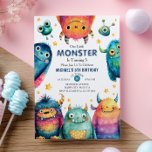 Our Little Monster Whimsical Kids' Birthday Party  Invitation<br><div class="desc">Our Little Monster Whimsical Kids' Birthday Party Invitation – Celebrate your little one in the cutest way with this whimsical monster-themed invitation! Featuring colorful, silly, and friendly monsters, this playful design is perfect for toddlers and kids who love fun and imagination. A great choice for a gender-neutral birthday, it’s easy...</div>