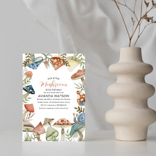 Our little Mushroom is on the way! Baby Shower Inv Invitation
