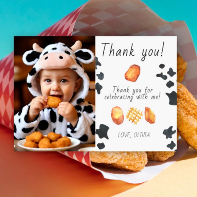 Our Little Nugget Birthday Thank you Card (Creator Uploaded)