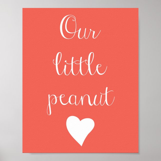 Our Little Peanut Poster (Front)