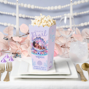 Our little Pearl Seashell Pastel Baby Shower Favor Boxes
