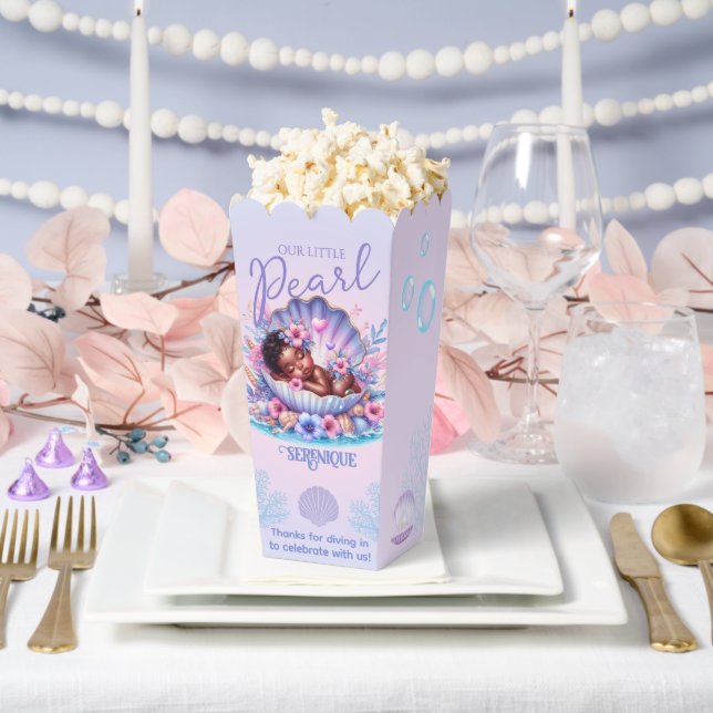 Our little Pearl Seashell Pastel Baby Shower Favor Boxes (Wedding)