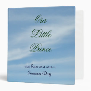 Our Little Pince was Born Photo Album binders Boys