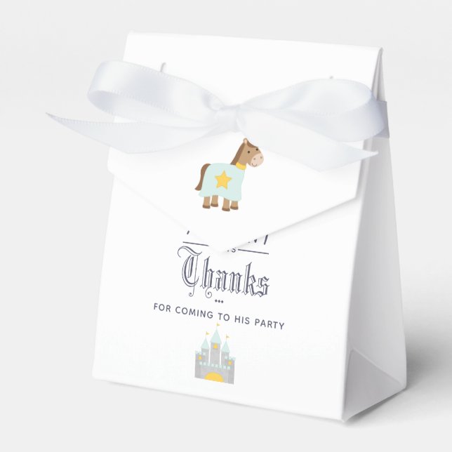 Our Little Prince Birthday Party Guest Favor Boxes (Front Side)