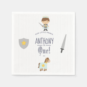 Our Little Prince Birthday Party Paper Napkins