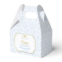Our Little Prince Blue Royal 1st First Birthday Favor Boxes
