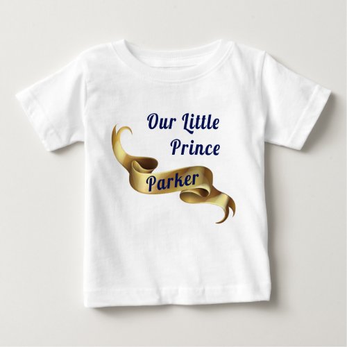 Our Little Prince Royal Personalized Baby T_Shirt