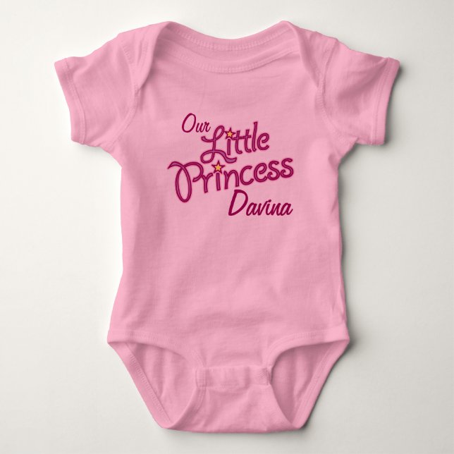 Our Little Princess named girls shirt (Front)