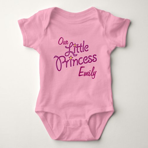 Our Little Princess named girls toddler t_shirt Baby Bodysuit