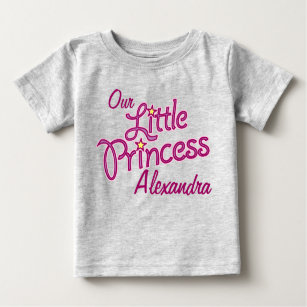 Our little Princess pink graphic art Baby T-Shirt