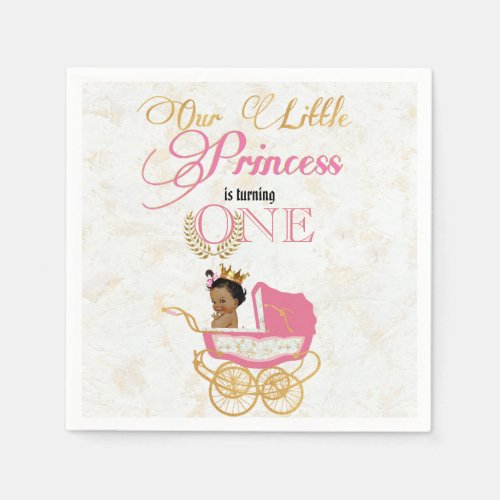 Our little Princess Royal 1st Birthday Napkins