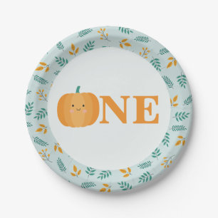 Our Little Pumpkin 1st Birthday Party Paper Plates