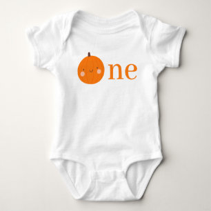 Our Little Pumpkin 1st Orange Fall First Birthday Baby Bodysuit