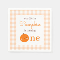 Our Little Pumpkin 1st Orange Fall First Birthday