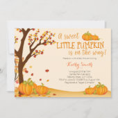 Our Little Pumpkin BABY SHOWER Invitation (Front)