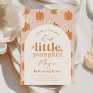 Our Little Pumpkin Birthday Invitation