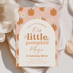 Our Little Pumpkin Birthday Invitation