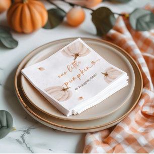 Our Little Pumpkin Birthday Napkins
