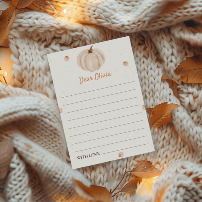 Our Little Pumpkin Birthday Time Capsule Card (Creator Uploaded)