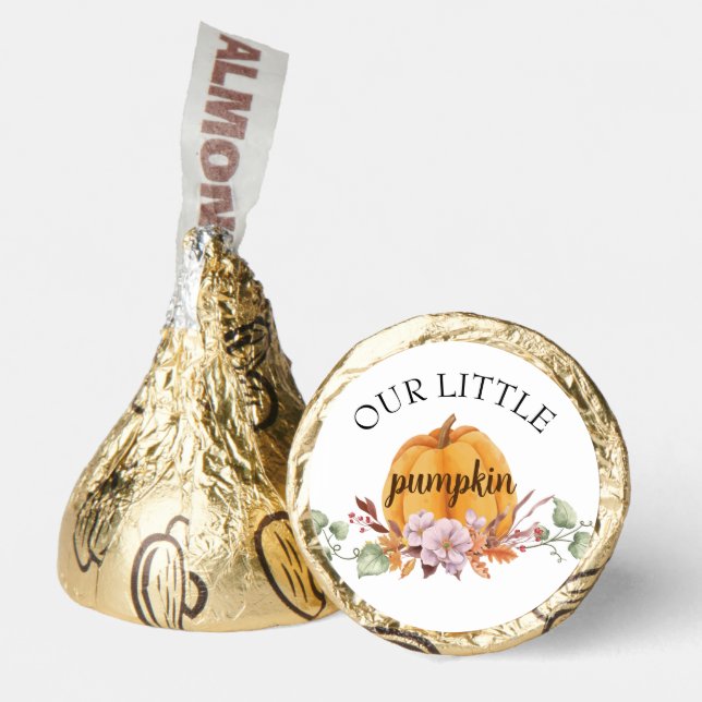 Our Little Pumpkin First Birthday Party Hershey®'s Kisses® (Front)