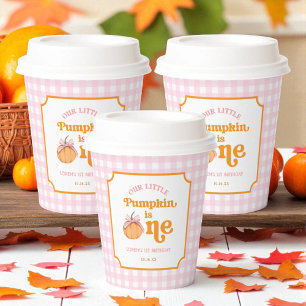 Our Little Pumpkin Girl 1st Birthday Party Paper Cups