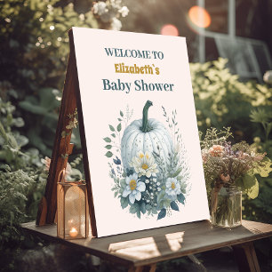 Our Little Pumpkin Girl Baby Shower Foam Board