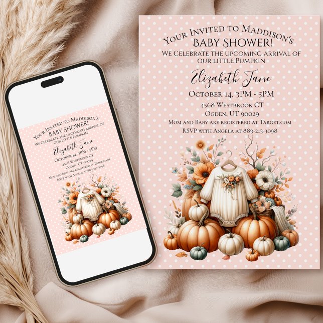 Our Little Pumpkin Invitation (Creator Uploaded)