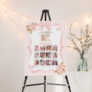 Our Little Pumpkin Is Turning One 12 Month Photo Foam Board