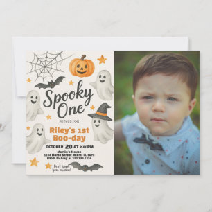 Our Little Pumpkin is Turning One   1st Birthday Invitation