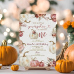 Our Little Pumpkin Is Turning One Marsala Pumpkin  Invitation<br><div class="desc">Our Little Pumpkin Is Turning One Marsala Pumpkin</div>