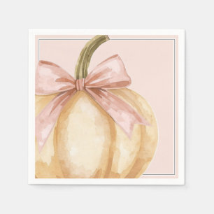 Our Little Pumpkin on the Way Fall Baby Shower Napkins
