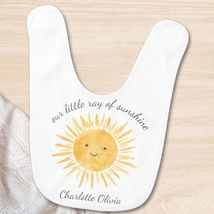 Our Little Ray Of Sunshine  Baby Bib