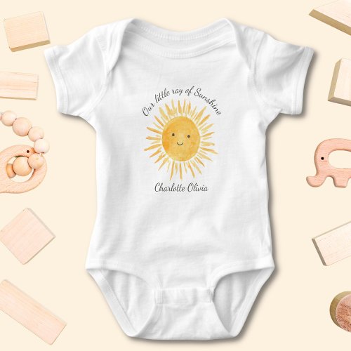 Our Little Ray Of Sunshine Baby Bodysuit