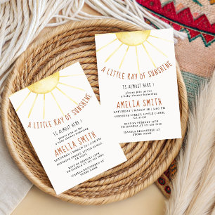 Our Little Ray of Sunshine Baby Shower Invitation