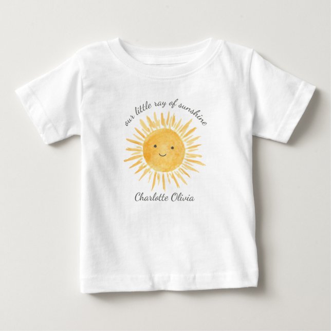 Our Little Ray Of Sunshine Baby T-Shirt (Front)