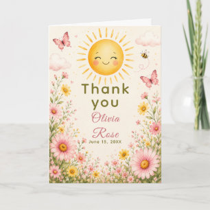 Our Little Ray of Sunshine Thank You Card