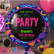 our little Retro Neon 80's Birthday Party