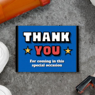 Our Little Rookie is on the Way - Thank You Card