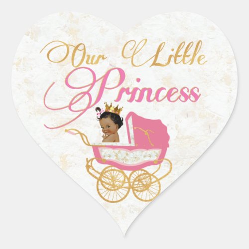 Our Little Royal African Princess Favor Sticker