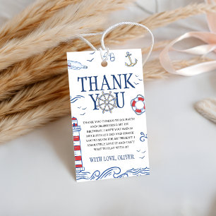 Our Little Sailor Nautical Favor Gift Tags