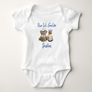 Our Little Sailor Personalized Baby Boy Baby Bodysuit