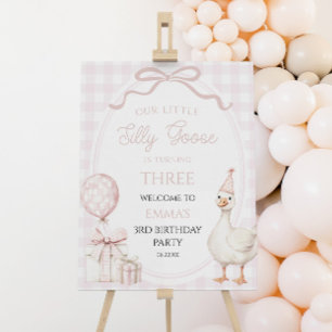 Our Little Silly Goose Birthday Party Welcome Sign