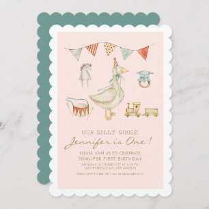 Our little Silly Goose turning Birthday Invitation