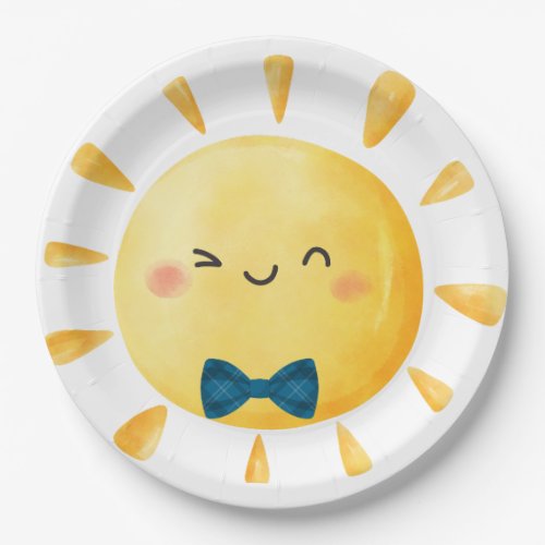 Our little sonshine first Birthday Sun Paper Plates