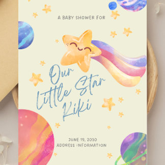 “Our Little Star” Baby Shower Invitation
