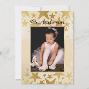 Our Little Star Photo Invitation