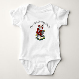 Our Little Stocking Stuffer Vintage Santa Baby Bodysuit