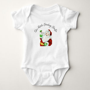 Our Little Stocking Stuffer With Vintage Santa Baby Bodysuit