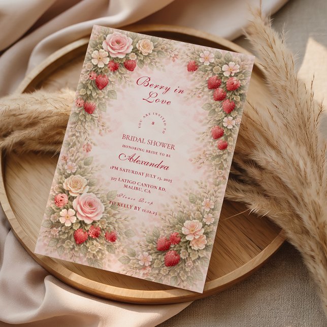 Our Little Strawberry Love Invitation (Creator Uploaded)