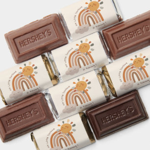 Our Little Sunshine 1st Birthday Boho Chocolate Hershey's Miniatures